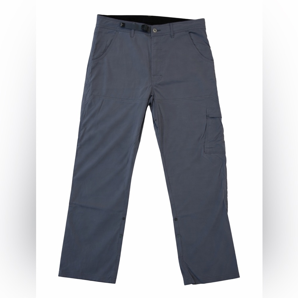 prAna Men’s Stretch Zion Roll Up Pants Size Large Fits 36 to 38 Waist Dark Grey